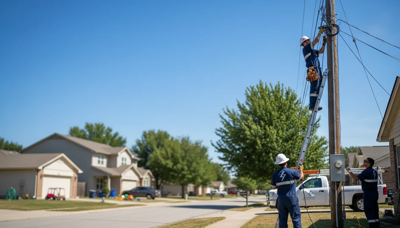 Residential electrician providing installation services in Rush Springs, OK